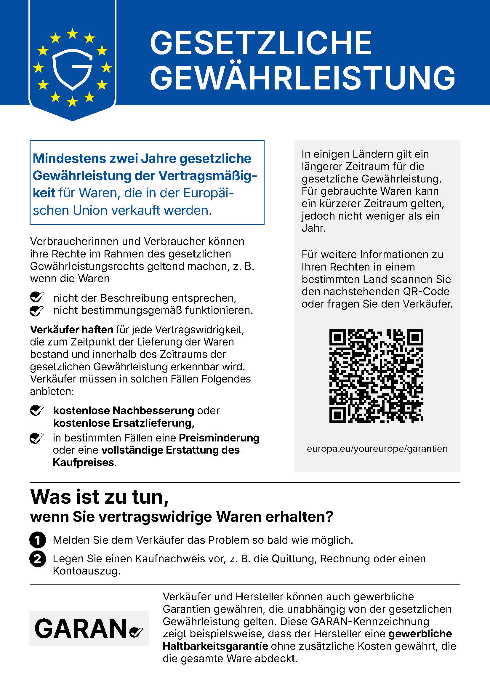 EU Guarantee Label