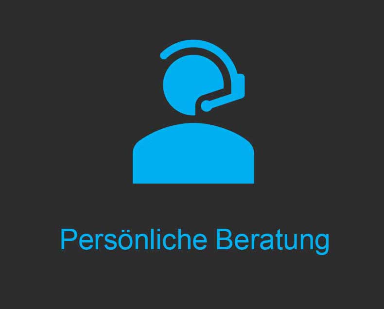 Support-Icon mit dem Text "Persönliche Beratung"